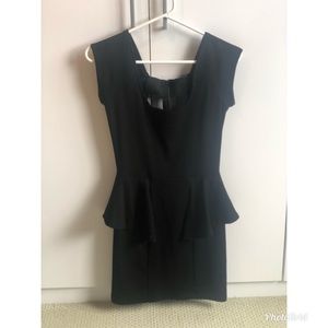 Black Peplum Dress